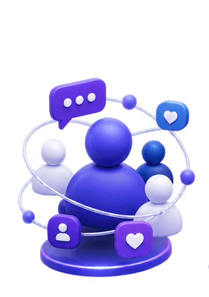 Circle Media Community Hub 3D Asset