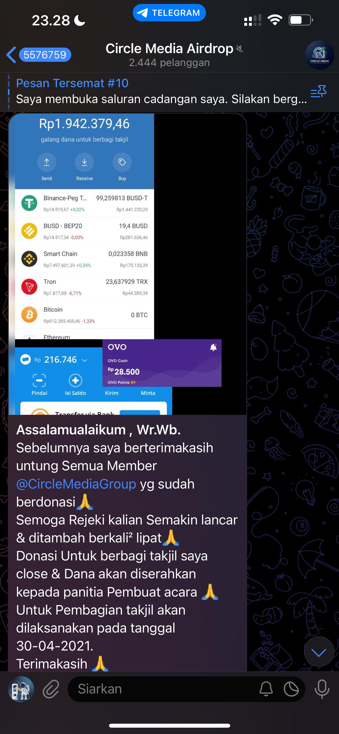 Transparansi Saldo Donasi Komunitas